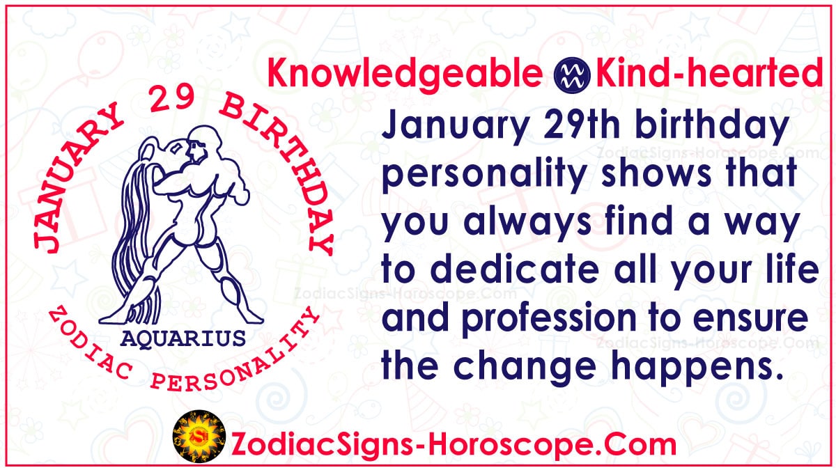 January 29 Zodiac (Aquarius) Horoscope Birthday Personality and Lucky
