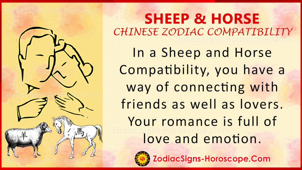 Sheep and Horse Compatibility, Love and Marriage Chinese Zodiac
