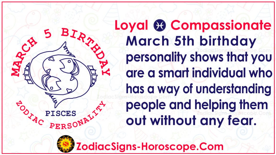 March 5 Zodiac (Pisces) Horoscope Birthday Personality and Lucky Things