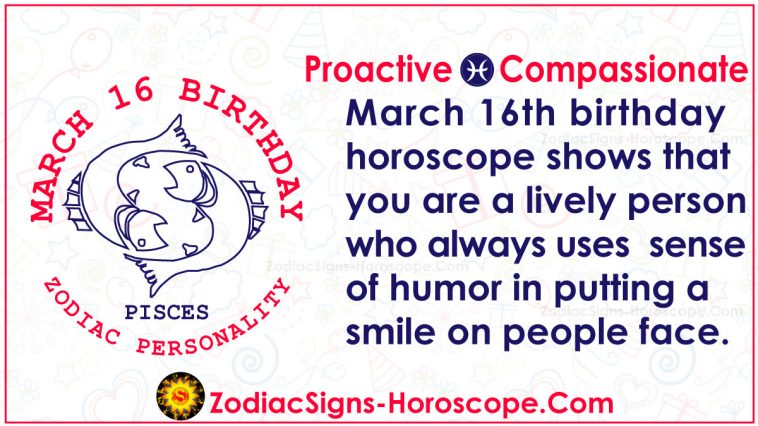 Personalità di compleanno dell'oroscopo dello zodiaco del 16 marzo