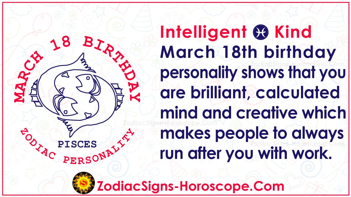 march 18 2021 birthday astrology pisces