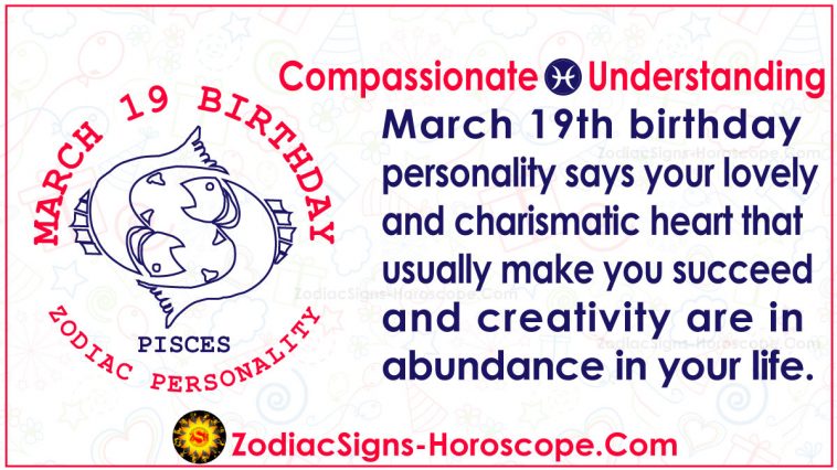 19 de marzo Horóscopo del zodiaco Cumpleaños Personalidad