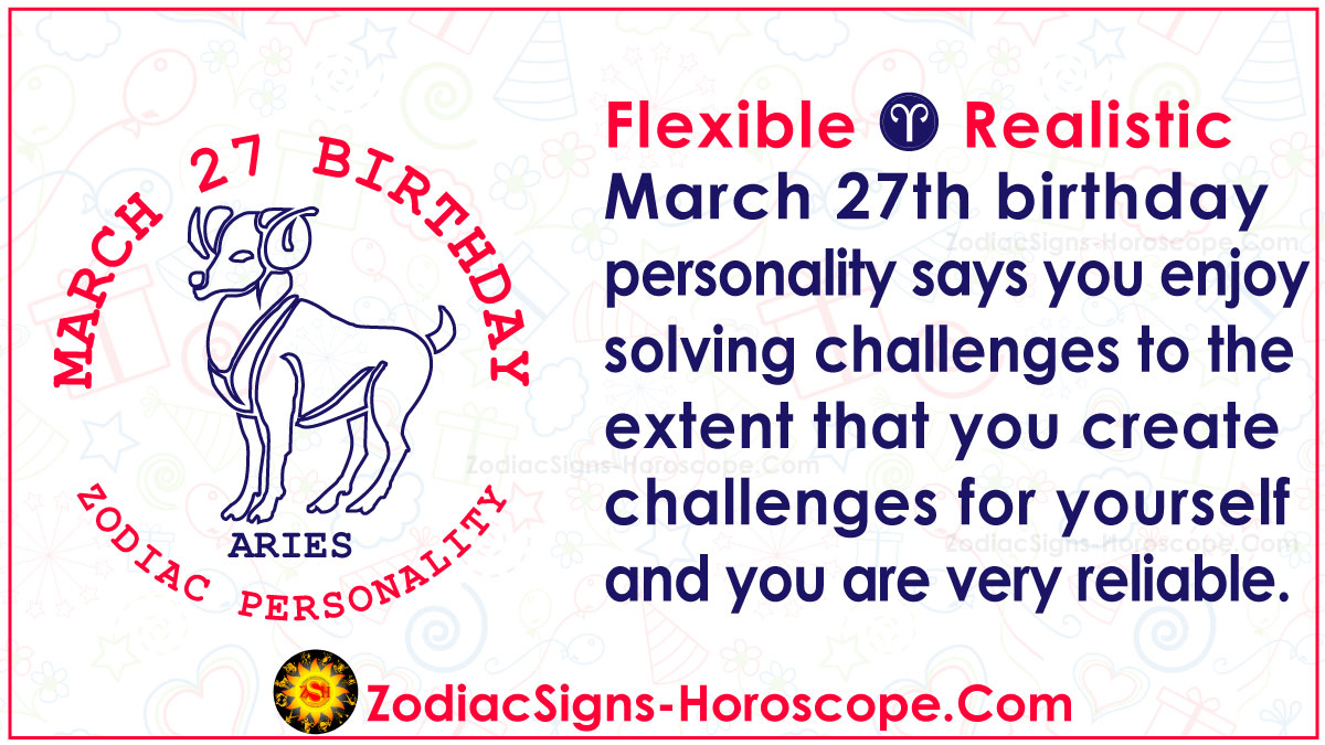 March 27 Zodiac (Aries) Horoscope Birthday Personality and Lucky Things