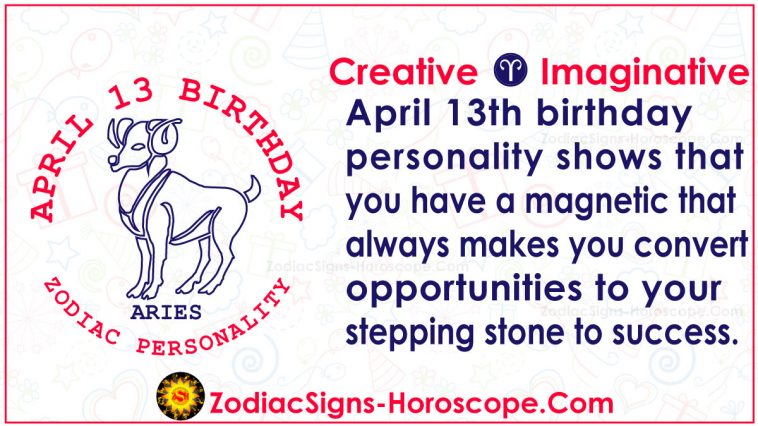 13. huhtikuuta Zodiac Horoskooppi syntymäpäiväpersoonallisuus