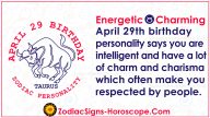 April 29 Zodiac (Taurus) Horoscope Birthday Personality and Lucky Things