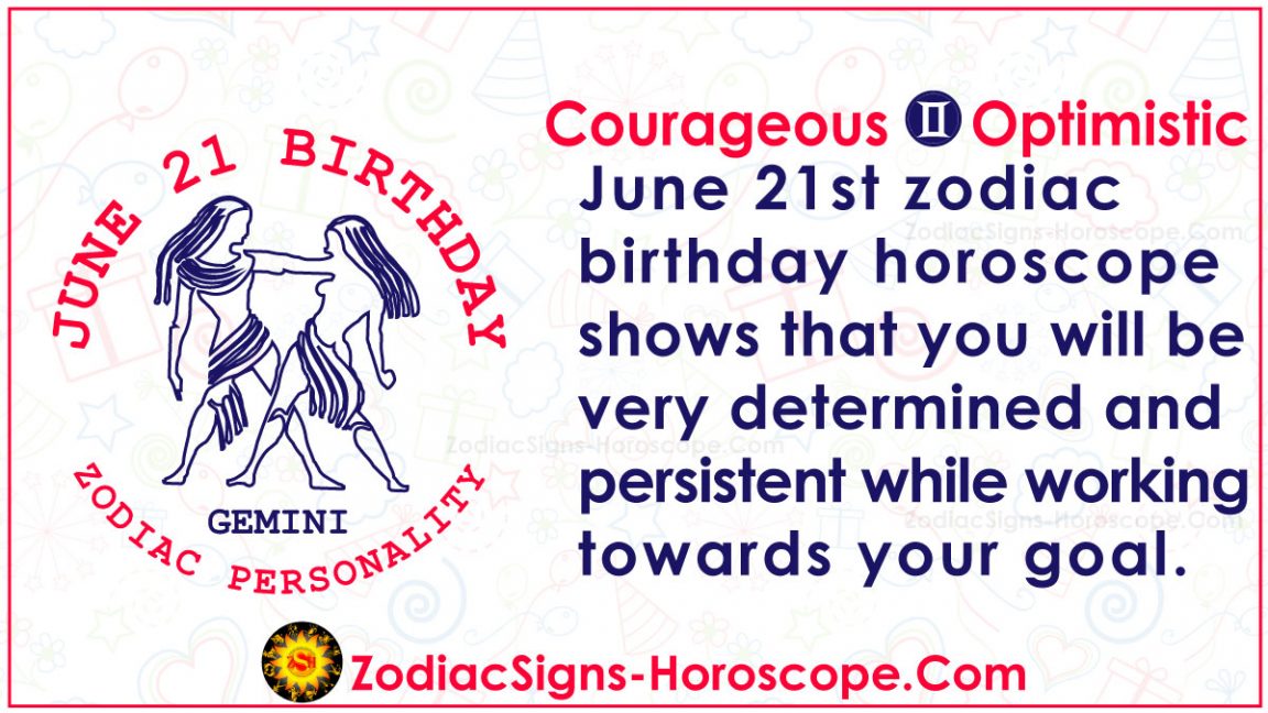 June 21 Zodiac (Gemini) Horoscope Birthday Personality and Lucky Things