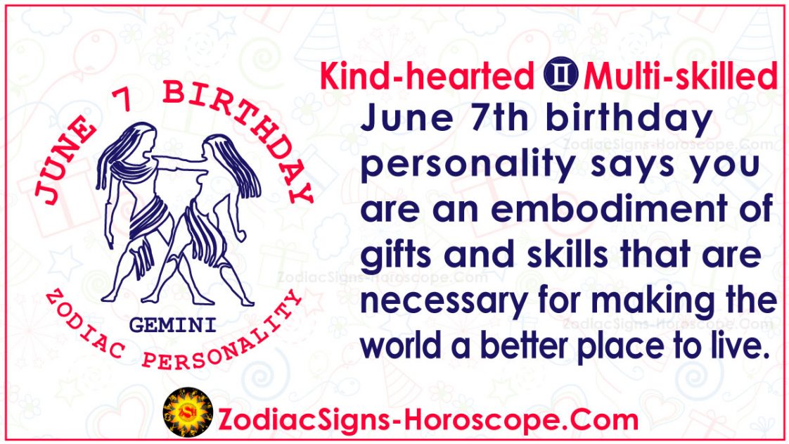June 7 zodiac gemini horoscope birthday personality and lucky things