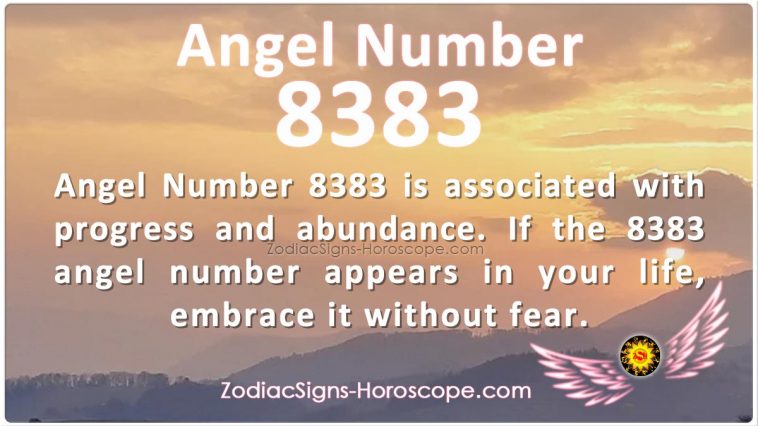 Angel Number 8383 is associated with Progress Abundance and Love