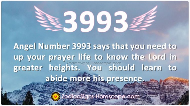 Signification du nombre angélique 3993