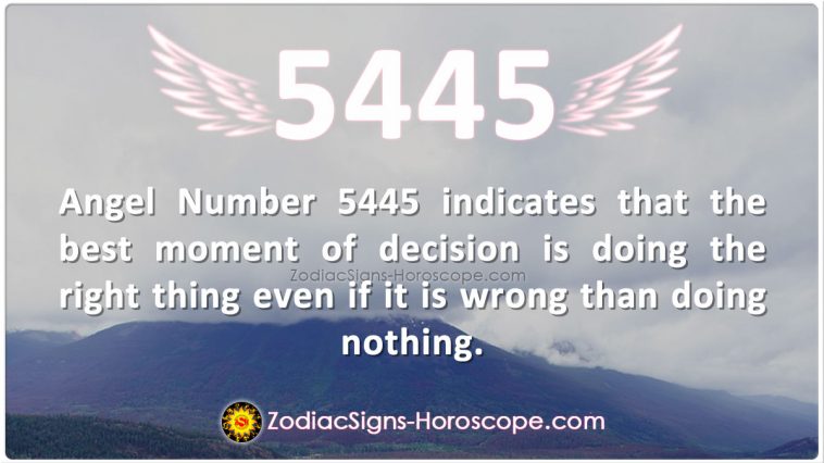 Angel Number 5445 Meaning