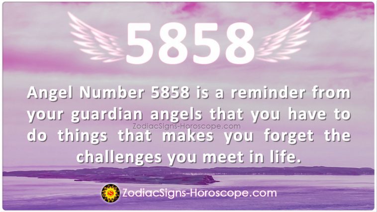 Engel nummer 5858 betydning