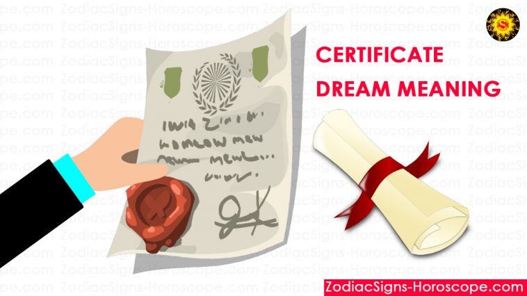 Certificate Dream Meaning
