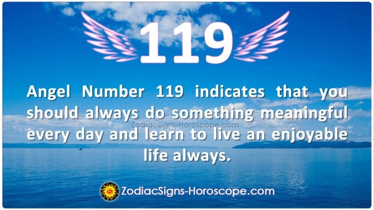 Significado do anjo número 119
