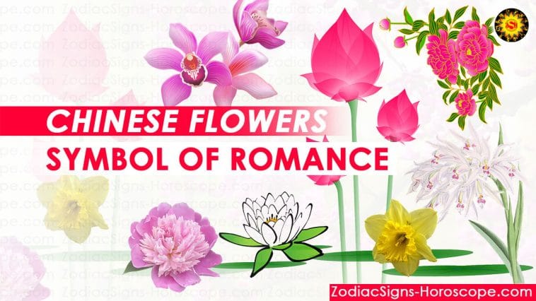 Čínsky kvetinový symbol s významom romantiky