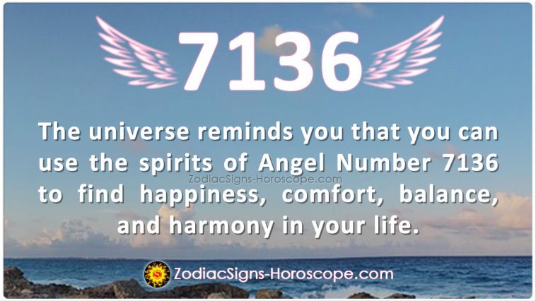 Significado do anjo número 7136