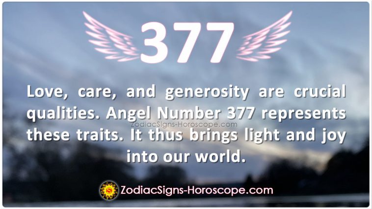 Eņģeļa numura 377 nozīme