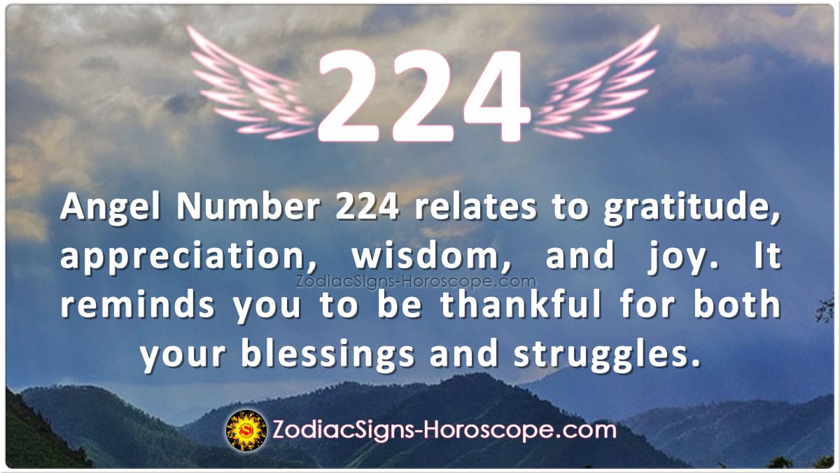 Angel Number 224 Meaning Be Thankful 224 Angel Number