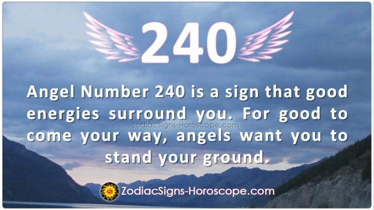 Significado do anjo número 240