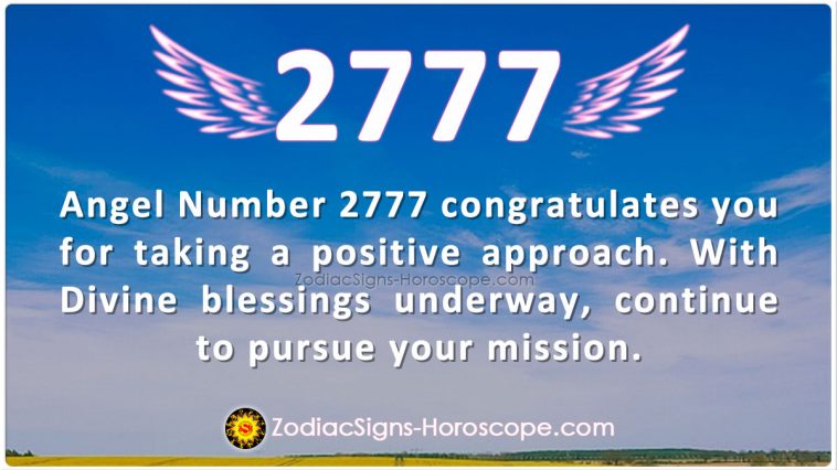 Significado do anjo número 2777