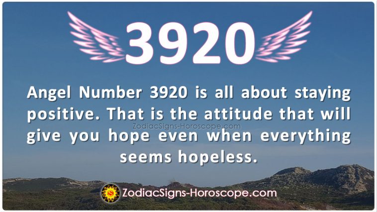 Angel Number 3920 Meaning