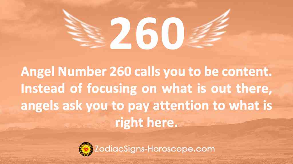 Angel Number 260 Meaning Enlightened Living 260 Angel Number ZSH