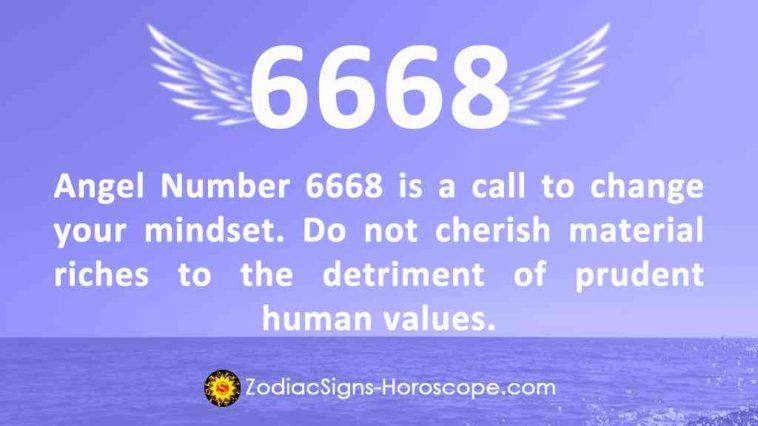 Engel Nummer 6668 Bedeutung