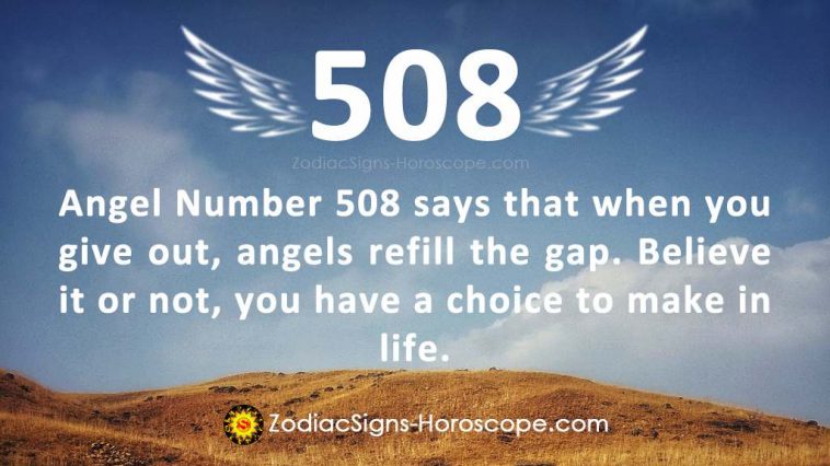 Anghel Number 508 Meaning