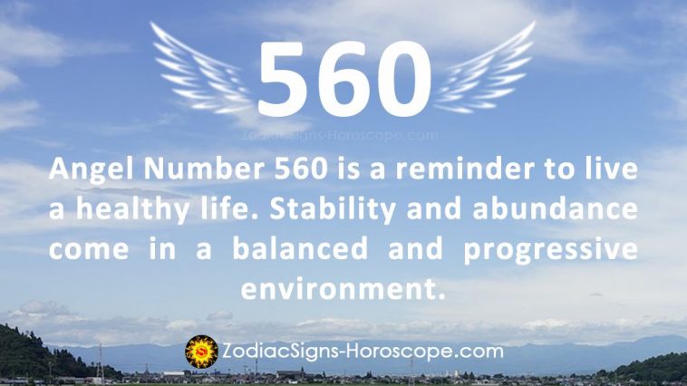 Anghel Number 560 Meaning