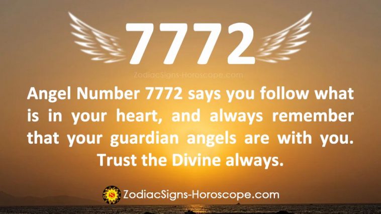 Significado do anjo número 7772