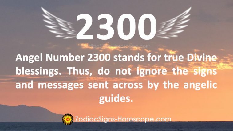 Significado do anjo número 2300
