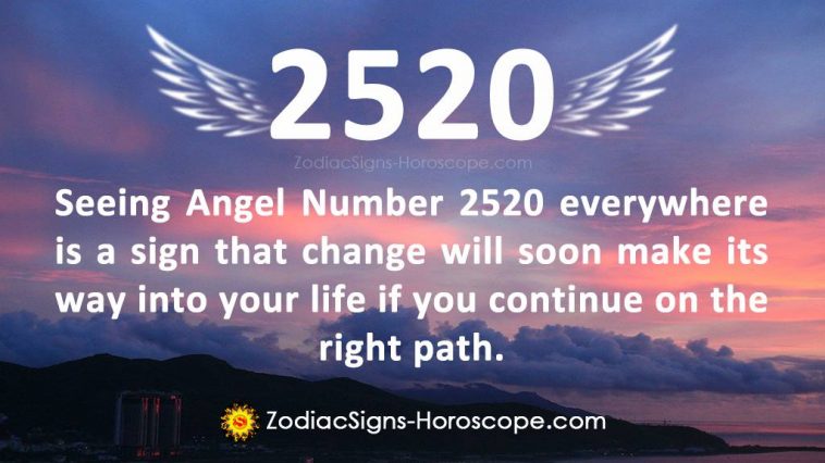 Significado do anjo número 2520