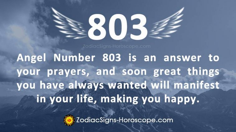 Angel Number 803 Meaning