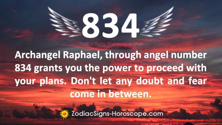 Anghel Number 834 Meaning