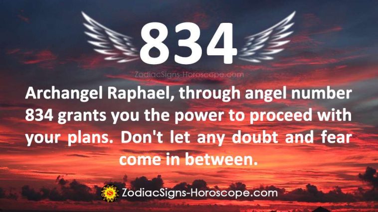 Angel Number 834 Meaning