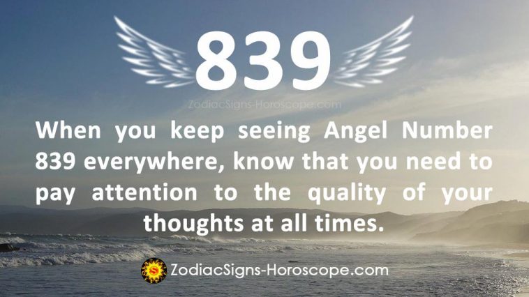Angel Number 839 Meaning