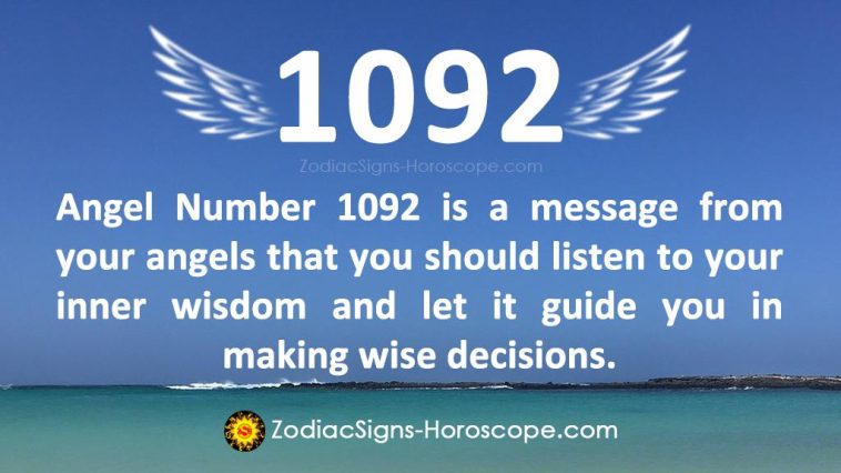 Angel Number 1092 Meaning