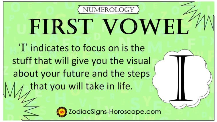 I-Numerology First Vowel I