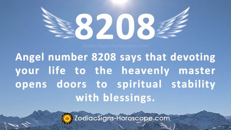 Angel Number 8208 Meaning