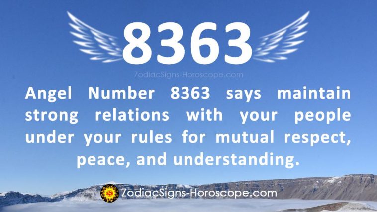 Angel Number 8363 Meaning