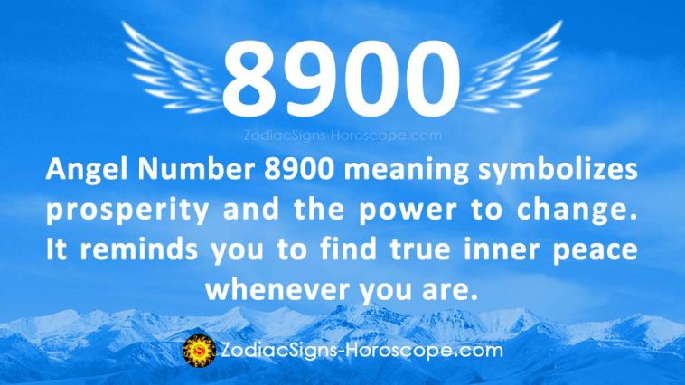 Significado do anjo número 8900