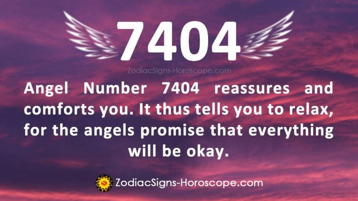Ver el ángel número 7404 te da tranquilidad y consuelo