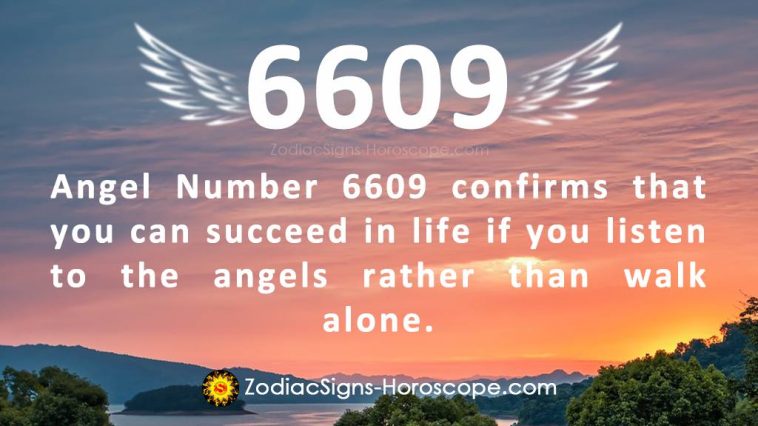 Significado do anjo número 6609