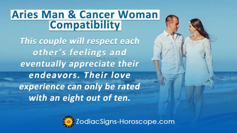 Aries Man and Cancer Woman Compatibility in Love, and Intimacy