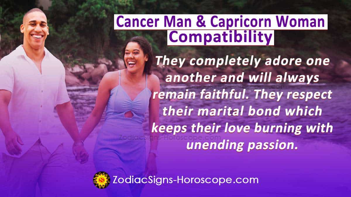 Cancer Man and Capricorn Woman Compatibility in Love, and Intimacy