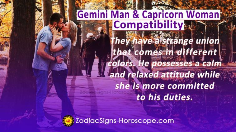 Gemini Man and Capricorn Woman Compatibility in Love, and Intimacy ...