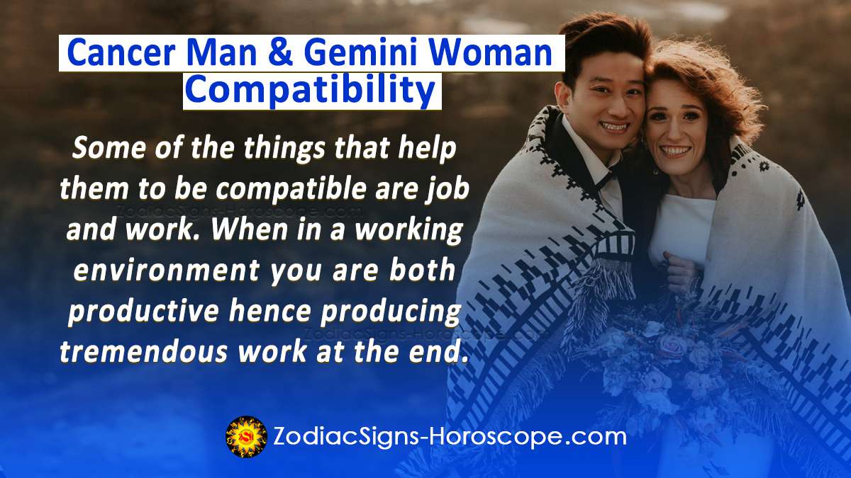 Cancer Man and Gemini Woman Compatibility in Love, and Intimacy
