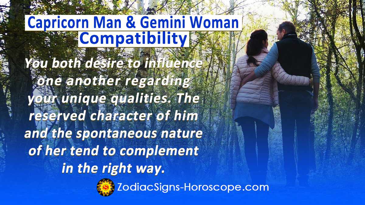 Capricorn Man and Gemini Woman Compatibility in Love, and Intimacy