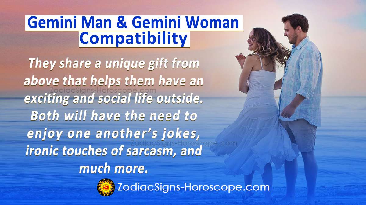 Gemini Man and Gemini Woman Compatibility in Love, and Intimacy