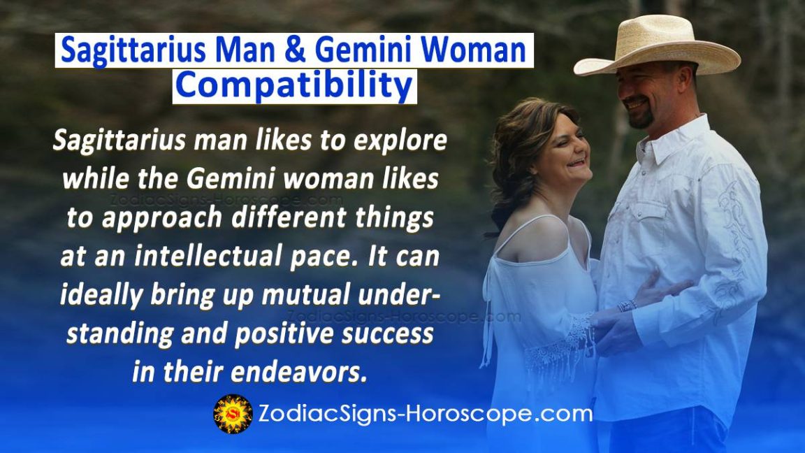 Sagittarius Man and Gemini Woman Compatibility in Love, and Intimacy