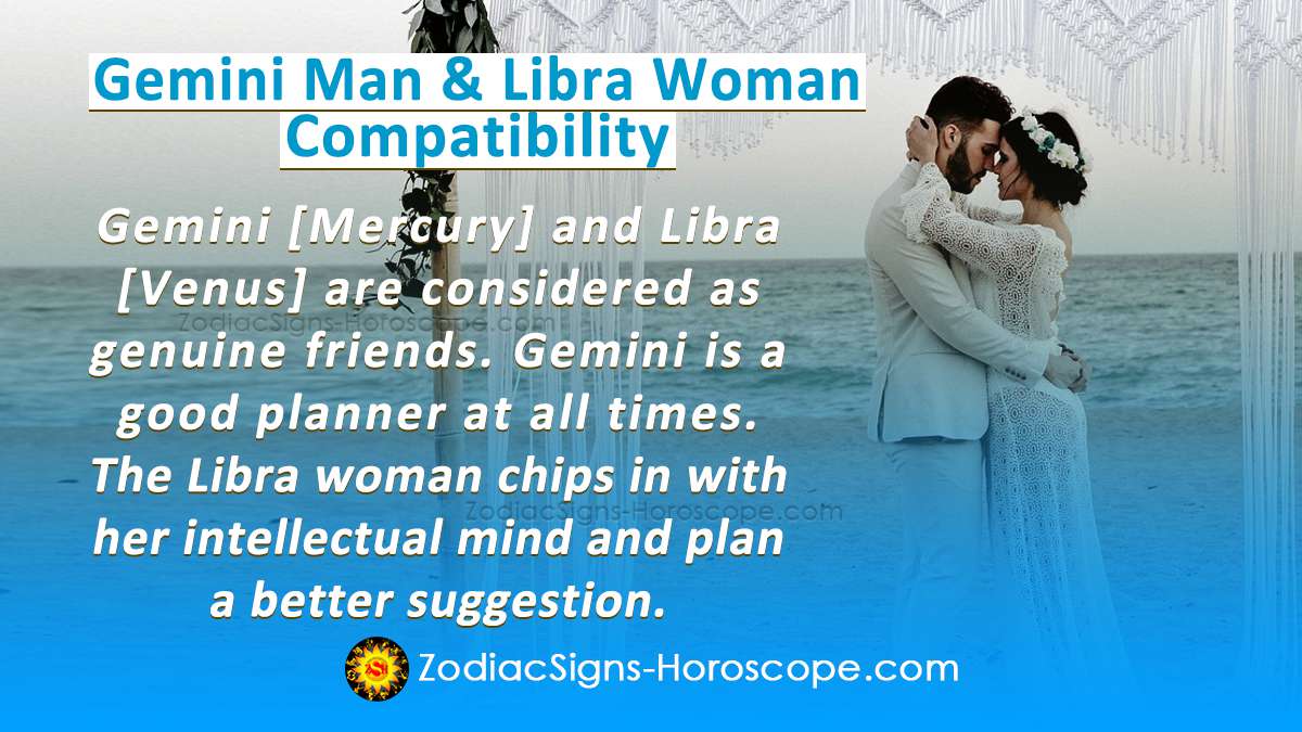 Gemini Man and Libra Woman Compatibility in Love, and Intimacy
